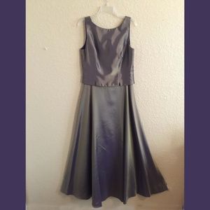 Iridescent gold and purple formal